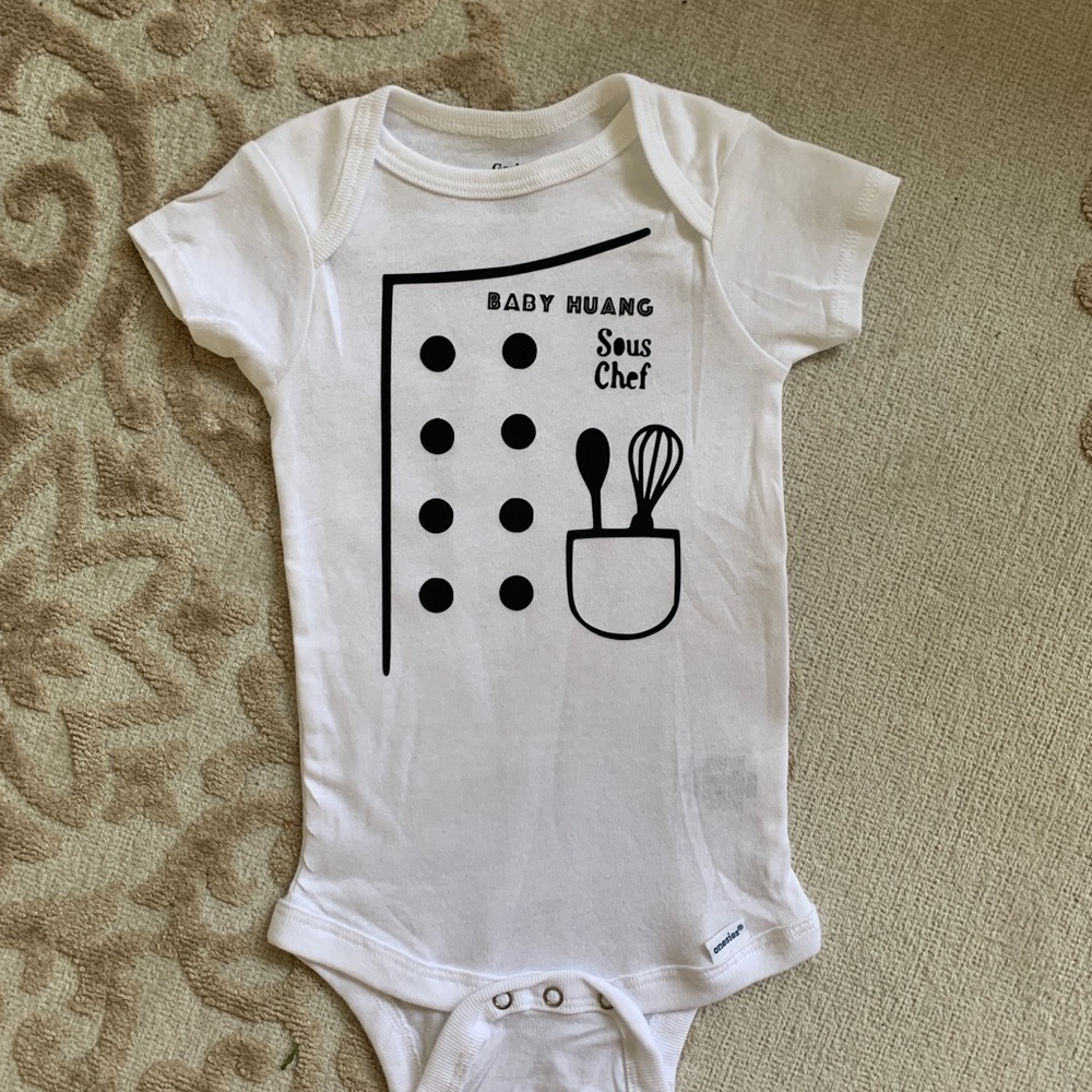 Baby Sous Chef Onesie (custom)